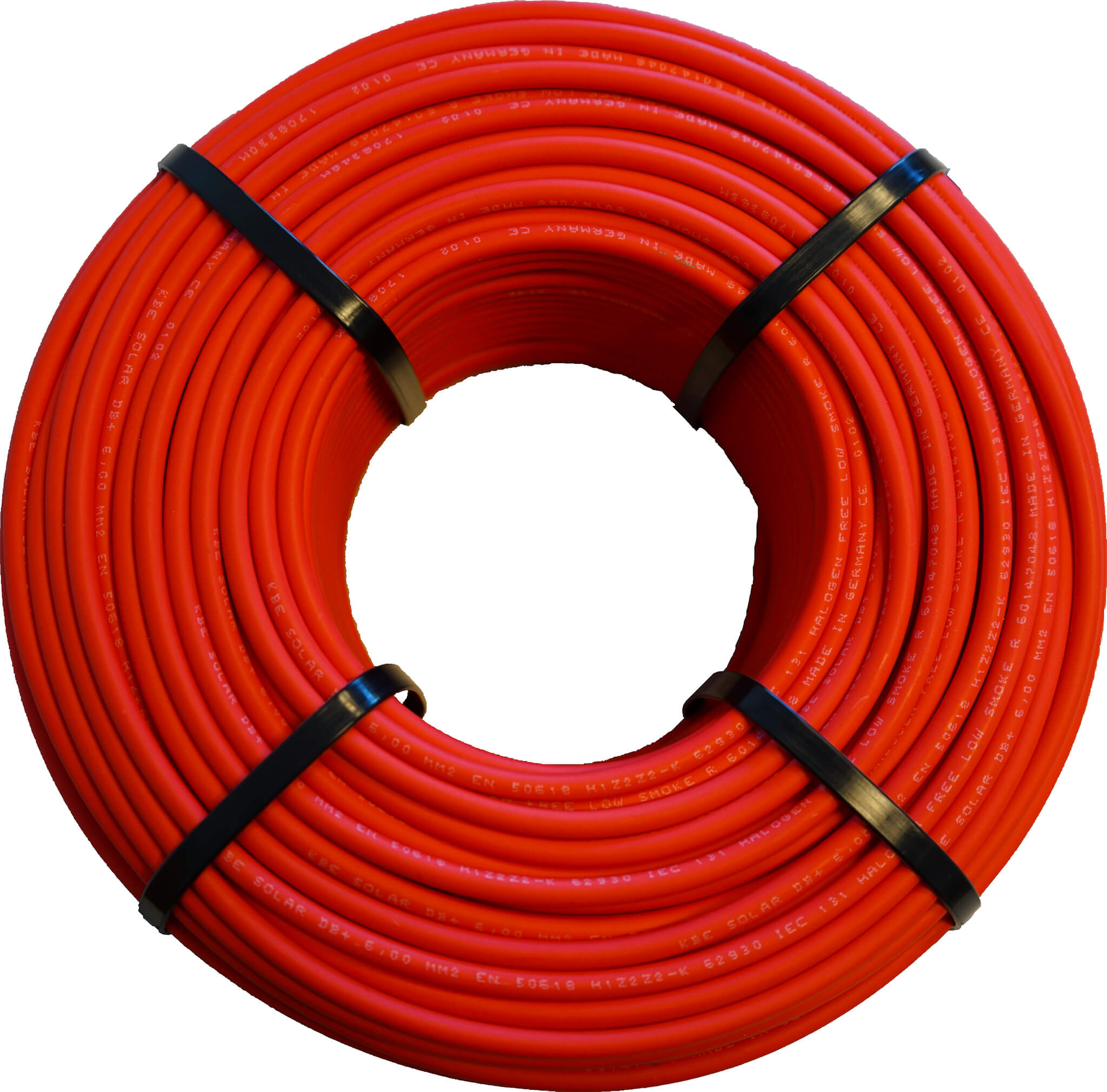 KBE Solar DB+, 4mm², 100m, rood