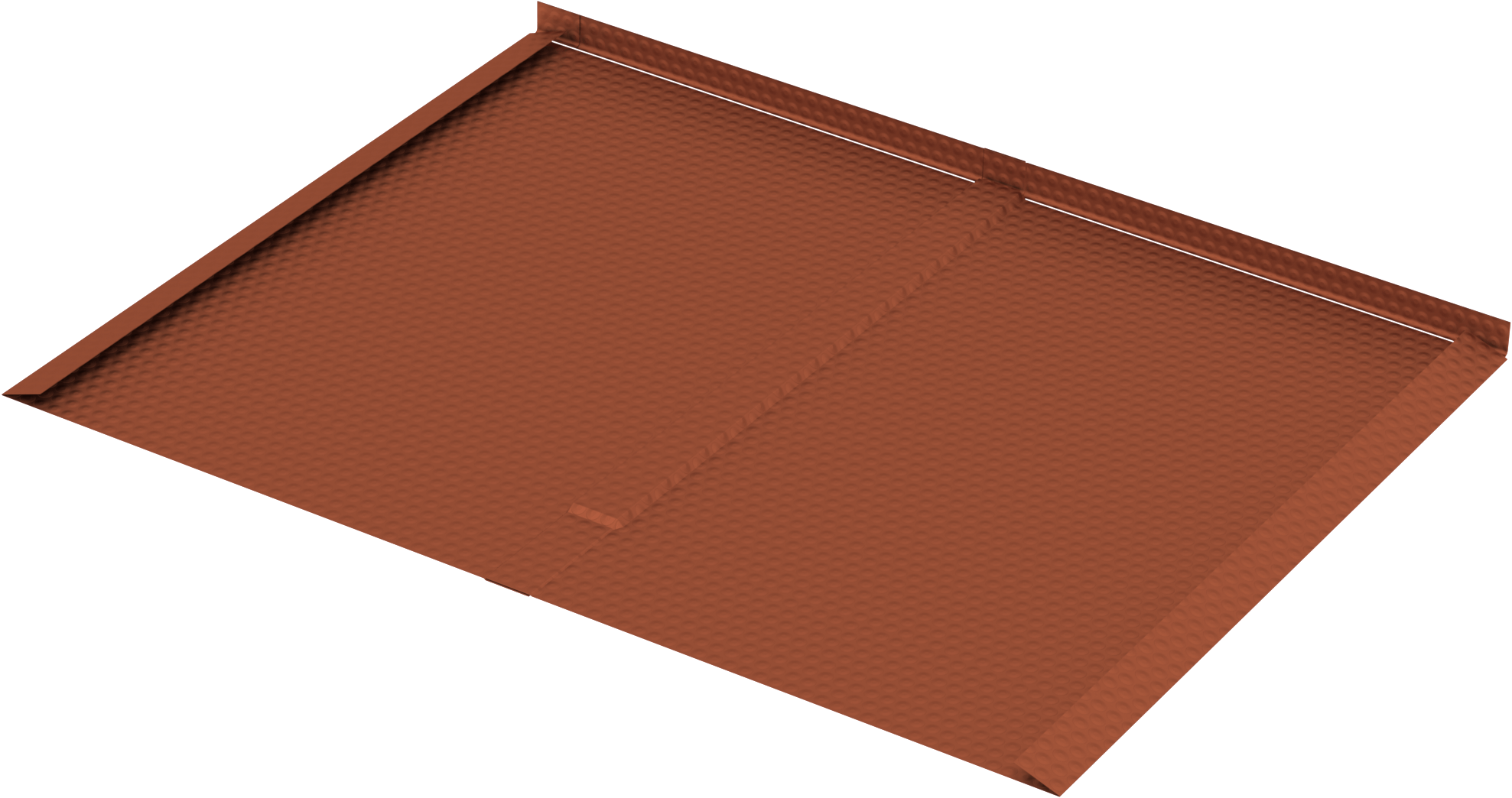 Alumero easyFLEX dakpanvervangende plaat 2.1 dakpanrood