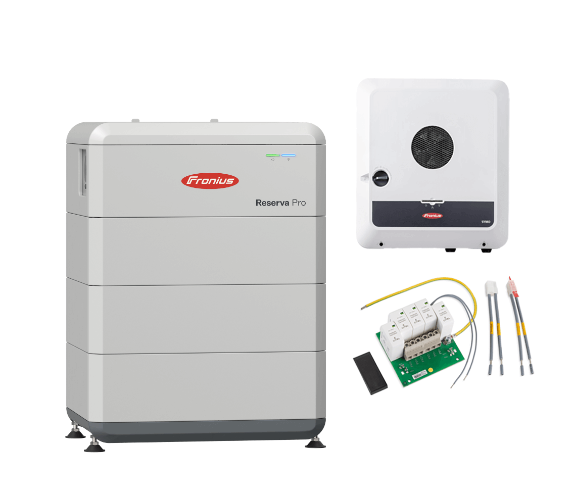 Fronius Symo GEN24 5.0 Plus met Reserva Pro 12 en DC-overspanningsbeveiliging