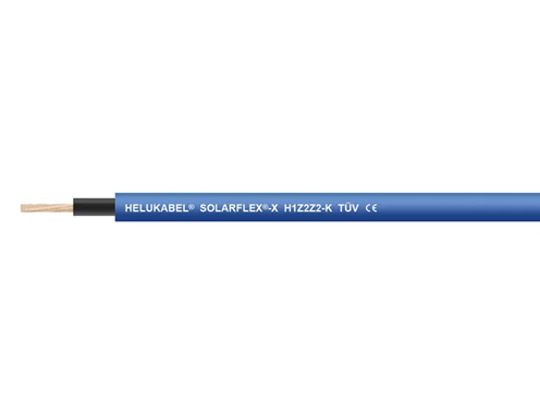 Zonne-energiekabel HELUKABEL Solarflex H1Z2Z2-K 4,0 mm, 100m blauw
