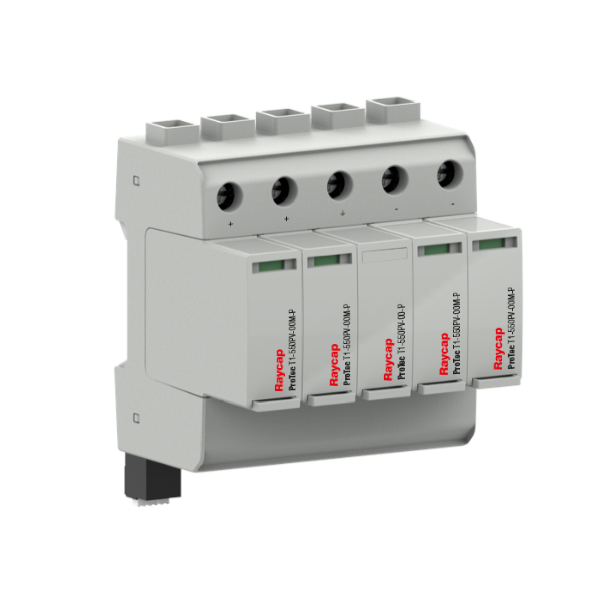 Raycap DC-overspanningsbeveiliging DIN-rail type I + II voor 2 MPPT