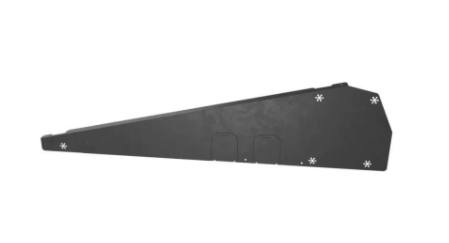Flatfix Fusion Winddeflector rechts ZWART (basisprofiel 1030mm – 1077mm)
