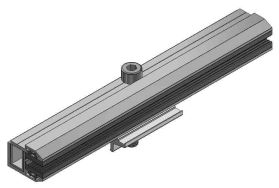 ValkPitched Aluminium eindklem glas-glas