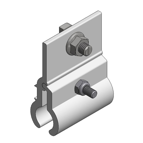 ValkPitched Aluminium kalzip klem | profiel verticaal