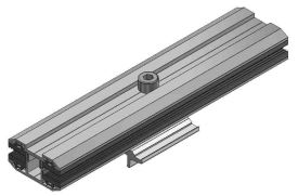 ValkPitched Aluminium tussenklem glas-glas