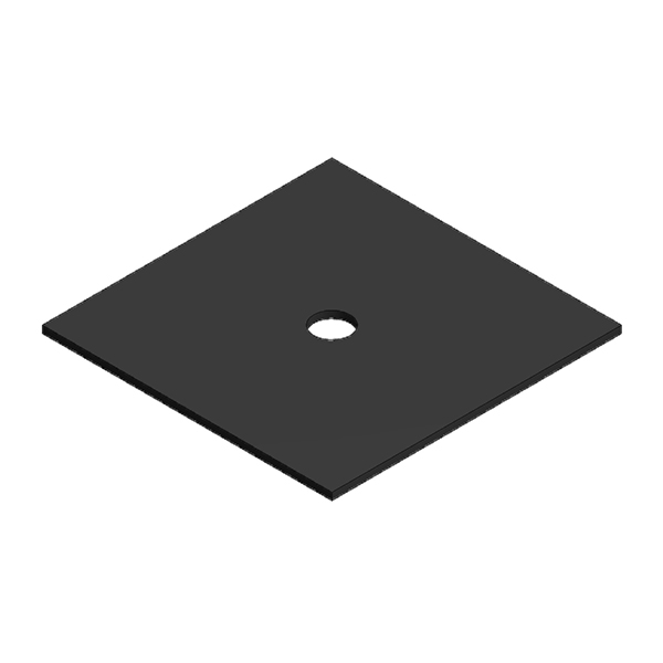 ValkPitched Rubber plaatje 40x40x1 mm