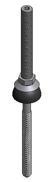 ValkPitched RVS stokschroef M10x276 mm