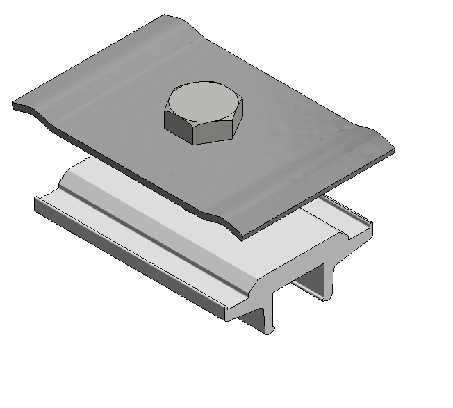 ValkCableCare Alu montageklem draadgoten aan profiel en Side ++ profiel