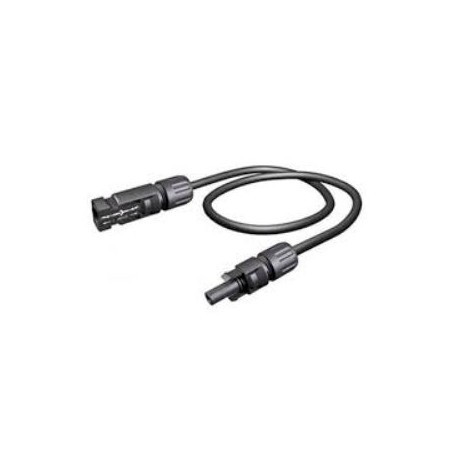 Verlengkabel 4 mm2 zwart MC4 1.0m (Max. 1000 volt installatie)