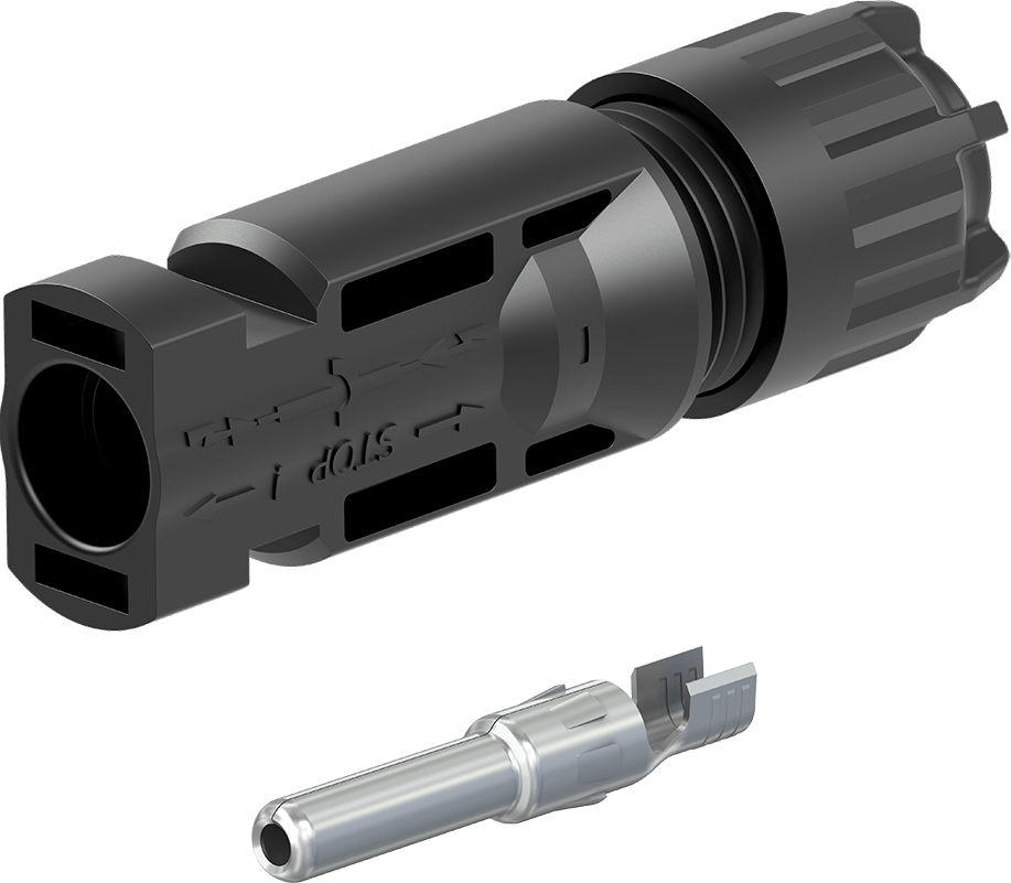 Stäubli MC4 connector, 10 mm² II, Da 5,9 - 8,8 mm