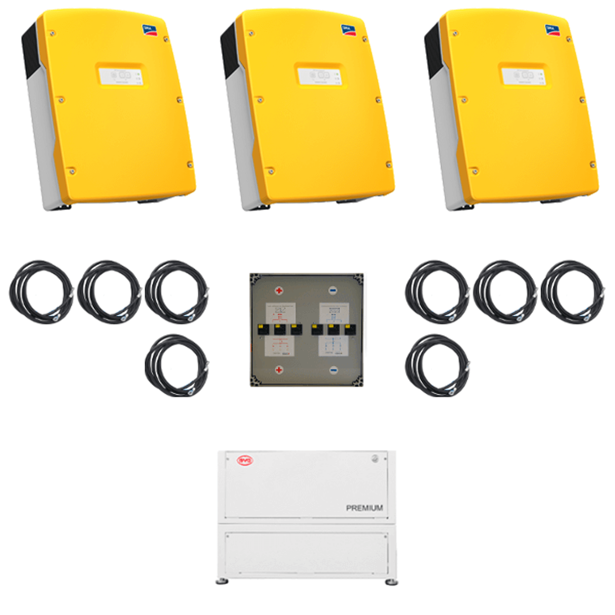 9,9 kW en 15 kWh SMA opslagsysteem