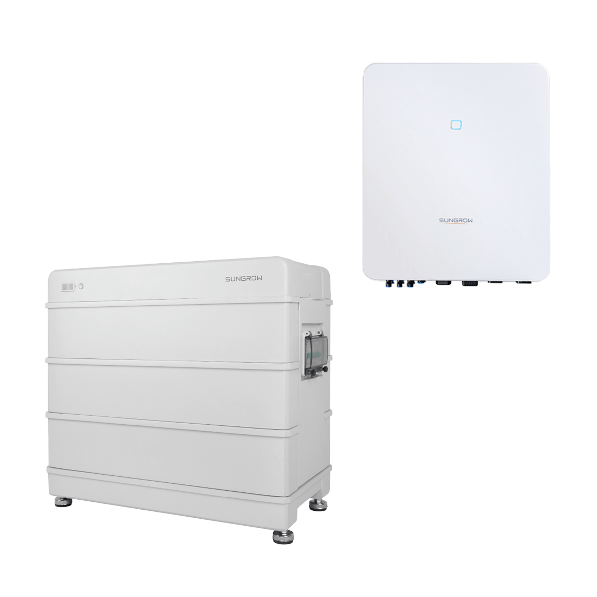 Sungrow SBR096 met Sungrow Hybrid HV SH10RT-20 V11