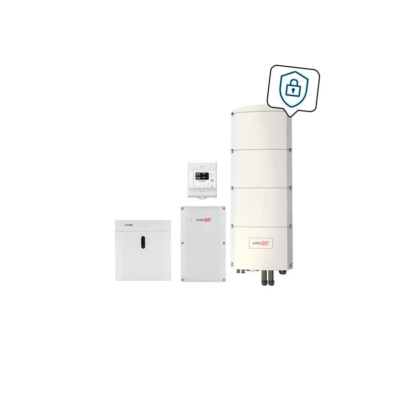 SolarEdge Home back-up stroompakket met SE8K-RWB48 en 4,6 kWh