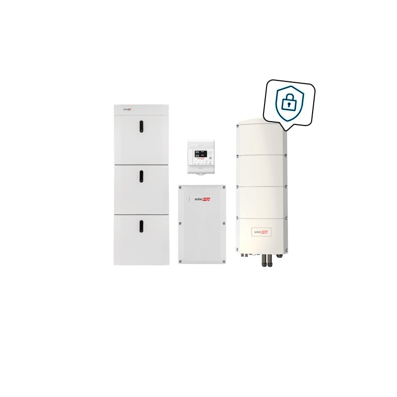 SolarEdge back-up pakket voor thuisgebruik met SE8K-RWB48 en 13,8 kWh