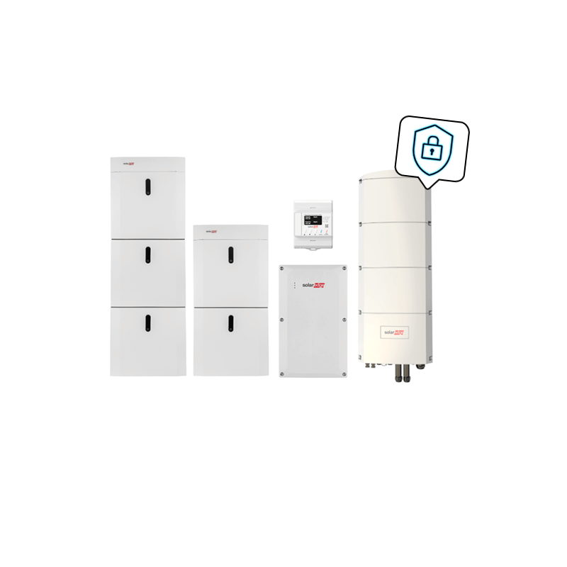 SolarEdge Home reservestroompakket met SE10K-RWB48 en 23 kWh