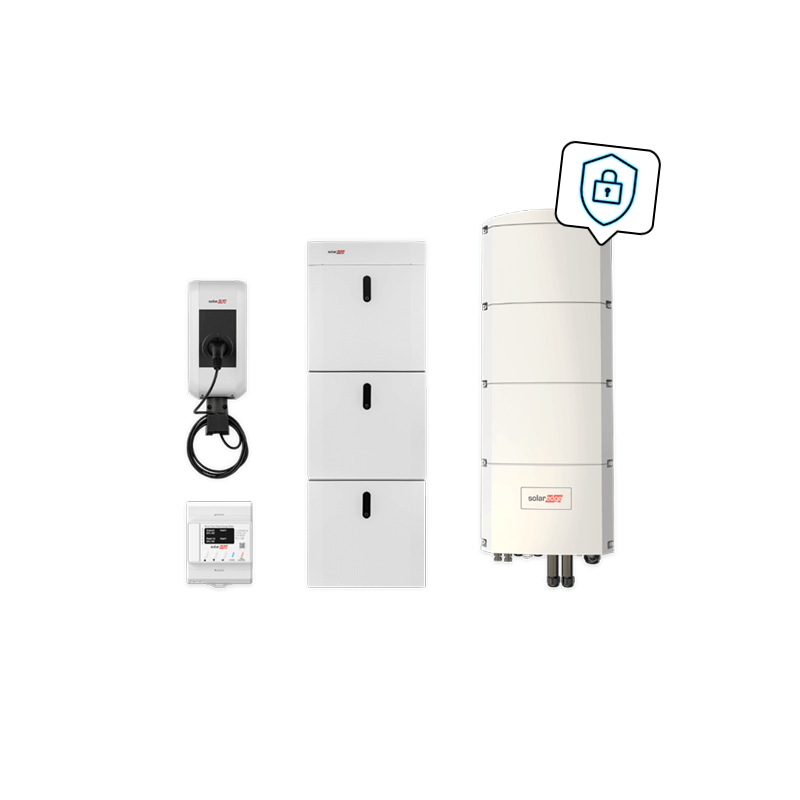 Combipakket SolarEdge Home met laadstation, SE8K-RWB48 en 13,8 kWh