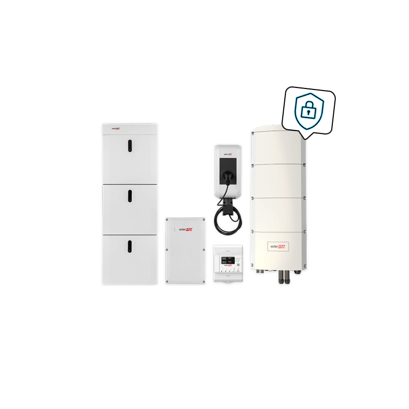 Combipakket SolarEdge Home back-up stroom met laadstation, SE8K-RWB48 en 13,8 kWh