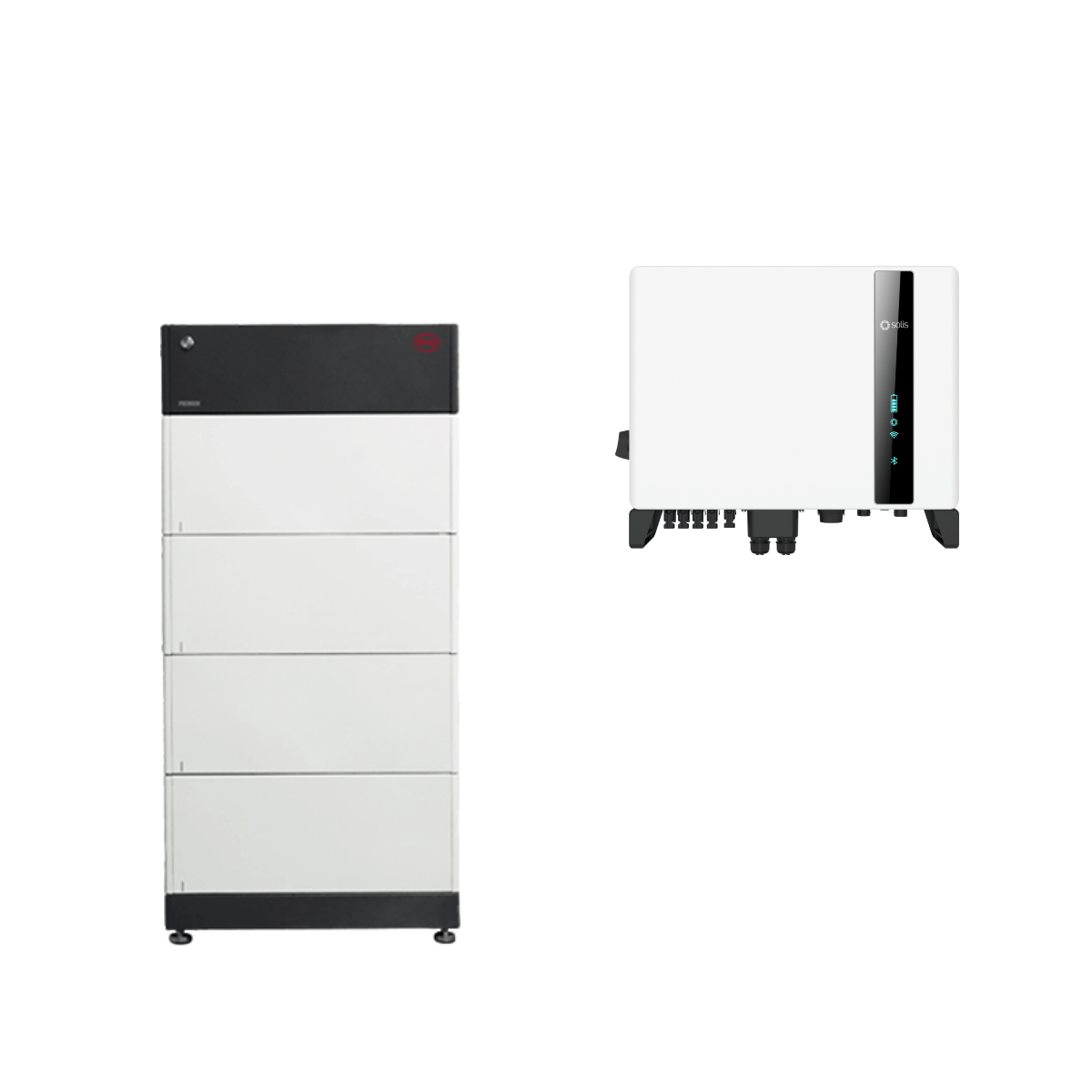 BYD premium accubox HVS 10.2 met Solis S6 3-fasen hybride omvormer - 5 kW