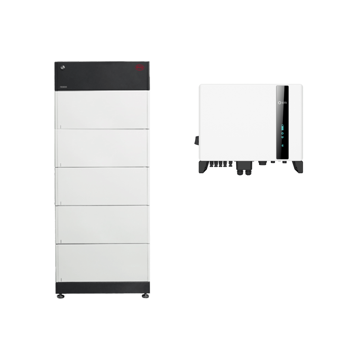 BYD premium accubox HVS 12.8 met Solis S6 3-fasen hybride omvormer - 6 kW