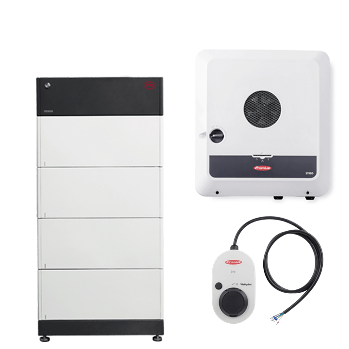 Combipakket Fronius Symo Gen24 5.0 Plus met Wattpilot, BYD HVS 10.2 en Smart meter