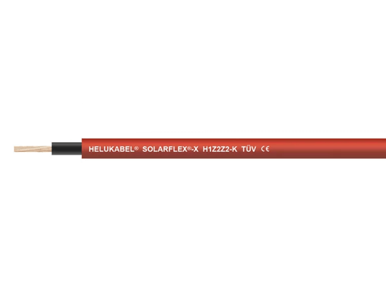 Zonne-energiekabel HELUKABEL Solarflex H1Z2Z2-K 6,0 mm, 100m rood